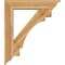 Ekena Millwork Merced Traditional Rough Sawn Bracket w/ Offset Brace, Western Red Cedar, 8"W x 38"D x 44"H BKT0806X38X44MRC01RWR - alternate 4